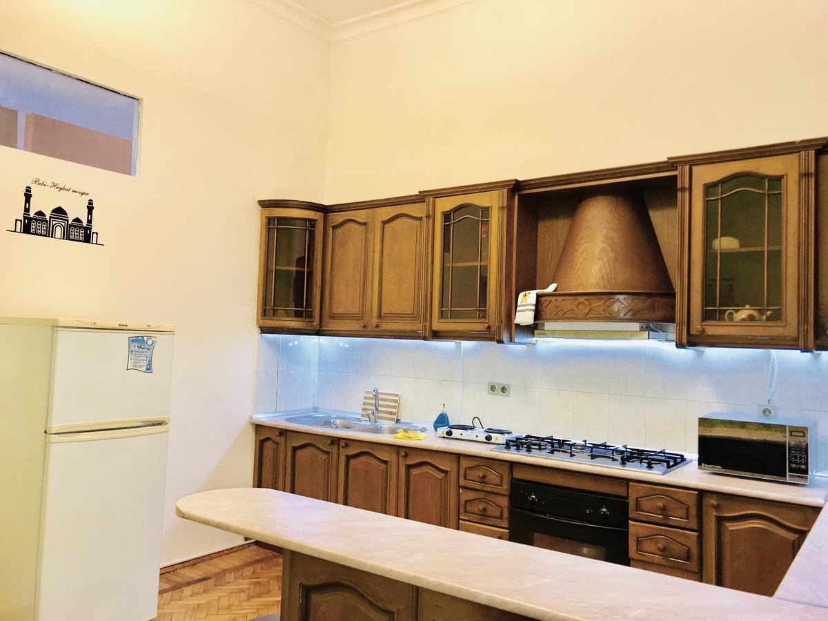 Check-In Apartment Near Fountain Square Vidadi Str バクー エクステリア 写真